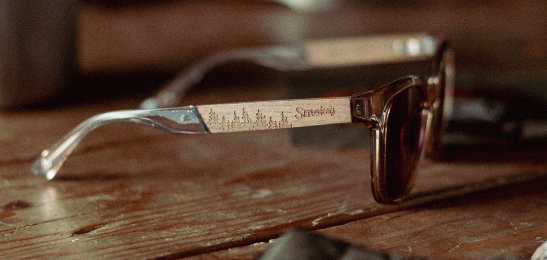 Desert*Walnut*Basic Polarized Rose + Desert*Walnut*HD Plus Polarized Rose | CAMP Cove Desert Walnut Sunglasses