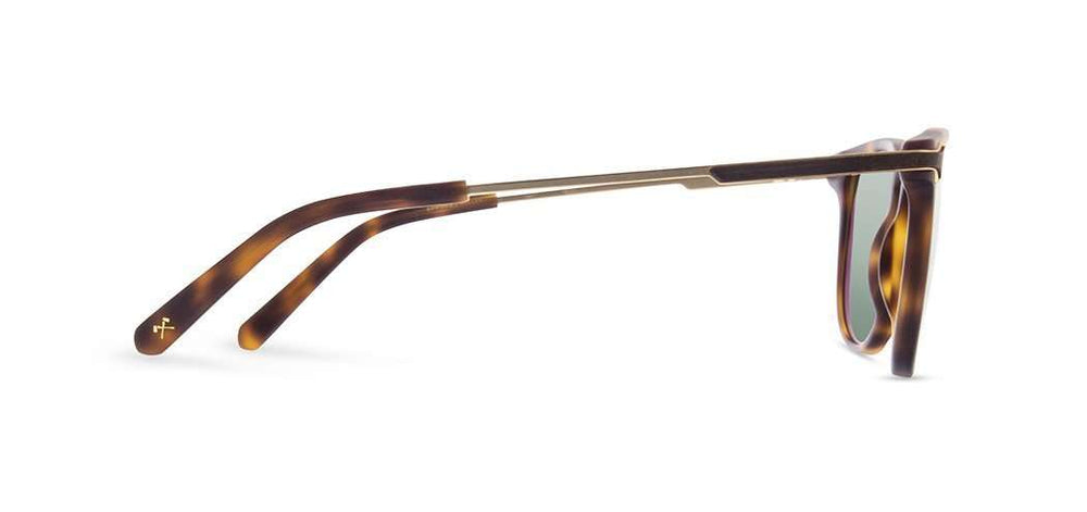 Matte Brindle*Ebony*G15 + Matte Brindle*Ebony*G15 Polarized | Shwood Keller Acetate Sunglasses Matte Brindle